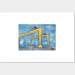 Harland And Wolff | Belfast Cranes Posters and Art